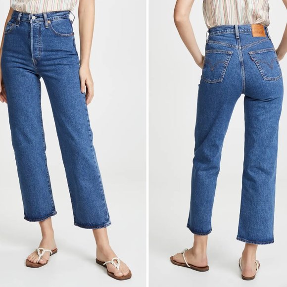 Levi's Ribcage Straight Ankle Jeans Size 26 - Picture 1 of 8